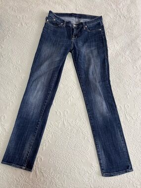 Rock & Republic Jeans Berlin Pocket Logo Stretch Skinny Straight Women’s 12